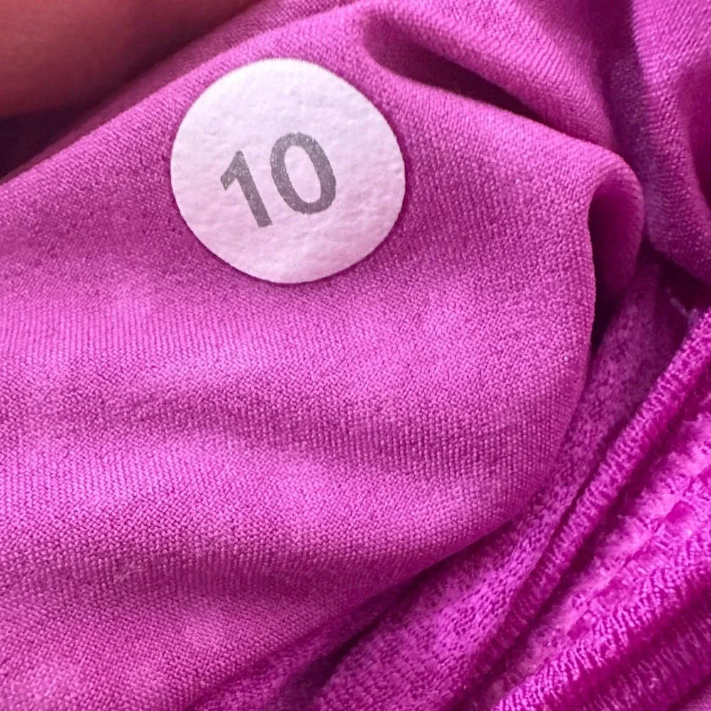 Lululemon Purple Run Speed Jacket Chevron Embossed Stowable Hood Women's 10